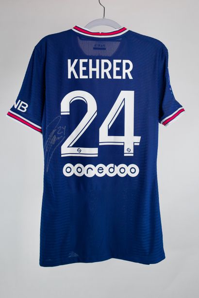Thilo Kherer 
Maillot de match Home PSG 2021/22 signé par Thilo Kherer, défenseur...