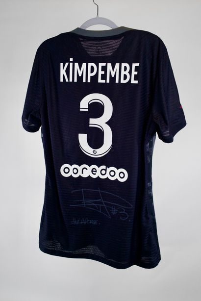 Presnel KIMPEMBE 
Maillot de match Third PSG saison 2021/22 de Presnel Kimpembe signé...