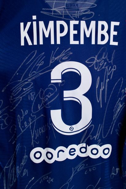 Presnel KIMPEMBE 
PSG Home 2021-22 match shirt of Presnel Kimpembe - signed by the...
