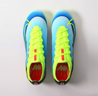 Silni, Julien Silvestrini A pair of Nike soccer cleats with unique custom design...
