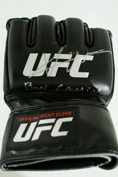 Cyril Gane A pair of MMA gloves worn and signed by Cyril Gane