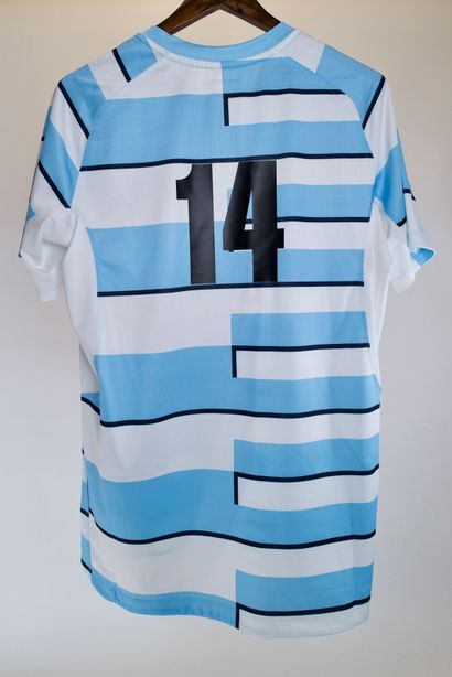 Teddy Thomas Racing 92 Nike match shirt signed by the whole team - Size L