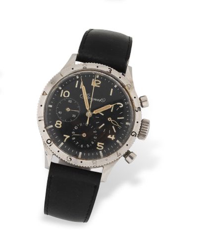 BREGUET ''TYPE XX CIVIL'' Steel chronograph watch in its 3-counter version. 

Steel...