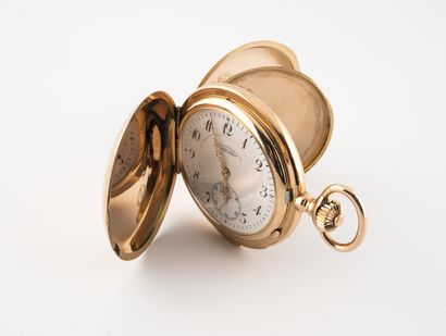 A. LANGE & SÖHNE, Glashütte - SA Pocket watch in pink gold (750).

Plain back cover,...