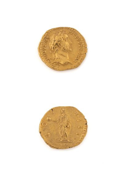 ANTONIN Le Pieux (138-161) 
Aureus. 7,16 g.

His head laurel on the right. R/ Antoninus...