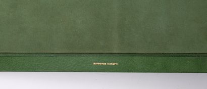 LOBEL-RICHE Arabesques intimes.
Neuilly sur Seine, 1937, folio, full green morocco,...