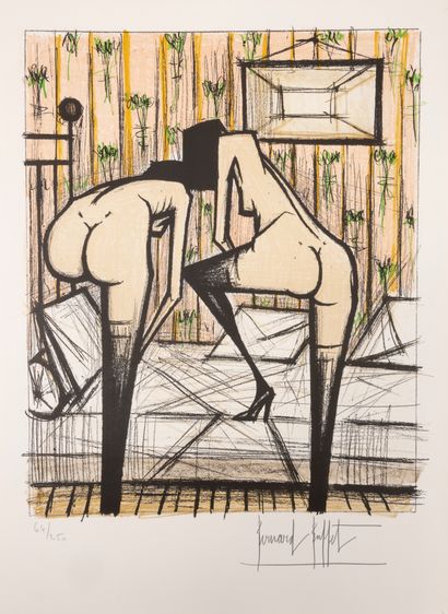 Bernard BUFFET (1928-1999) Jeux de dames, 1970.
Sorlier 201 to 220, complete suite...