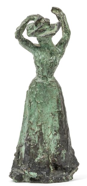 Emile-Antoine BOURDELLE (1861-1929) Madame Roussel with a hat.
Bronze proof with...