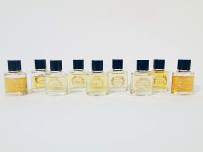 ANNICK GOUTAL Parfums, Paris. Set of 9 miniature bottles of eau de toilette 7 ml...
