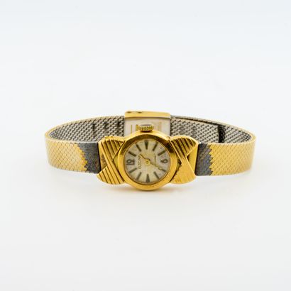 ELECTRA Montre bracelet de dame en or jaune (750).

Cadran à fond satiné, signé,...