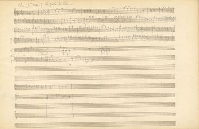 GOUNOD Charles. AUTOGRAPHIC MUSICAL MANUSCRIPT for Le Tribut de
Zamora, [1881]; oblong...