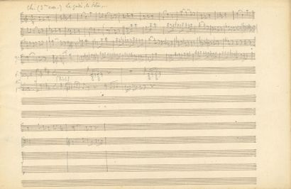 GOUNOD Charles. MANUSCRIT MUSICAL autographe pour Le Tribut de
Zamora, [1881] ; carnet...