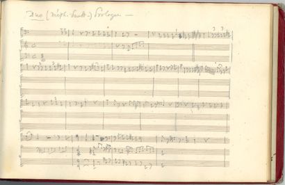 GOUNOD Charles. autograph musical manuscript, sketches for Faust, [1858-1859]; ca....
