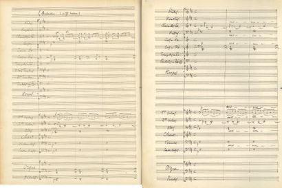 GOUNOD Charles. 2 autographed MUSICAL MANUSCRIPTS signed "Charles
Gounod", Délivrance...