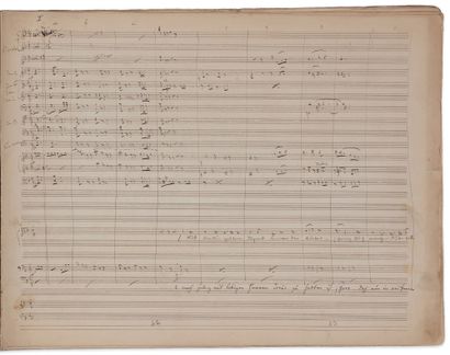 offenbach Jacques (1819-1880). 
Autograph musical manuscript signed "J. Offenbach",

Fleurette,...