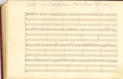 GOUNOD Charles. MANUSCRIT MUSICAL autographe, esquisses pour Faust, [1858-1859] ;...