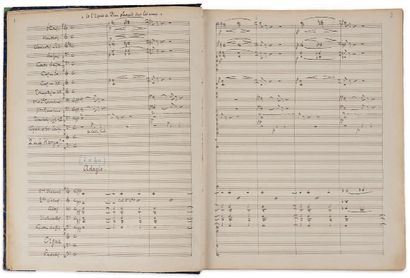 GOUNOD Charles. MANUSCRIT MUSICAL autographe signé « Charles Gounod », La
Rédemption,...