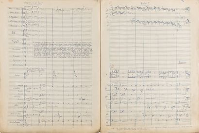 PIERNE Gabriel (1863-1937). MANUSCRIT MUSICAL autographe signé, Sophie Arnould, comédie...