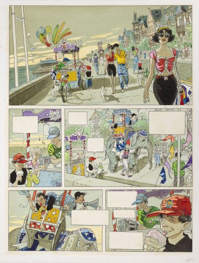 Jean-Pierre GIBRAT (1954) Marée basse, 1996.

Mine de plomb, feutre et gouache sur...