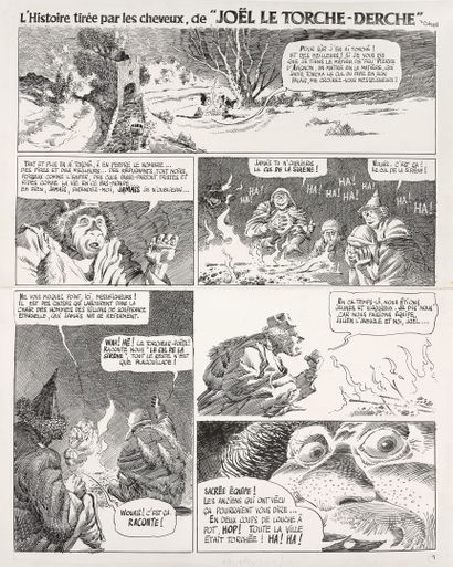 Max CABANES (1947) L'histoire tirée par les cheveux de Joël le Torche-Derche, 1978.

Mine...
