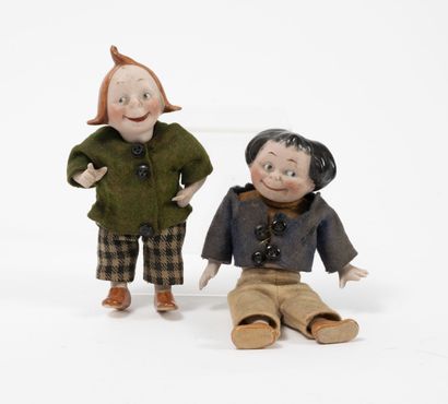 MAX & MORITZ Two subjects representing the characters of Max and Moritz created by...