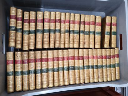 Abbé PREVOST 1 set of 39 volumes of his works. 
Bound in leather. 
Uncollated, as...