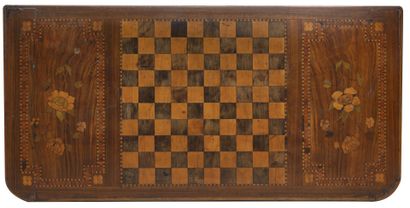 FRANCE, style transition Louis XV-Louis XVI, vers 1800-1820 Rectangular game table...