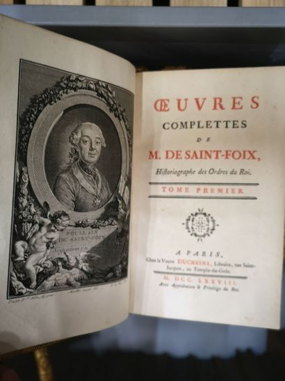 FRANCE, XVIIIème siècle : LA FONTAINE, MAROT, MONTAIGNE, ROUSSEAU, SAINT-FOIX, SULLY......