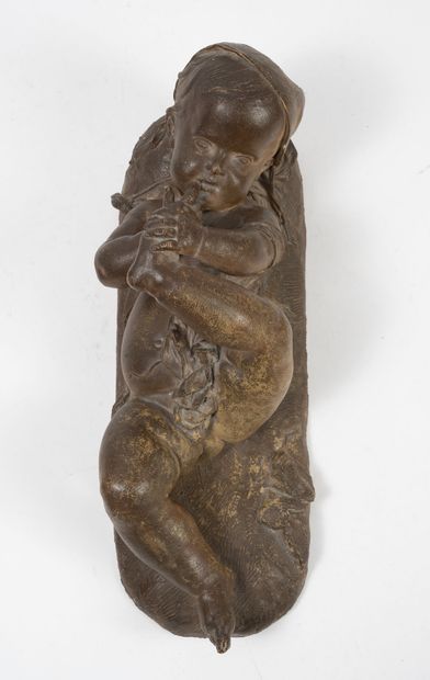 Adolphe ITASSE (1830-1893) Child lying down.

Patinated terracotta.

Signed and dated...