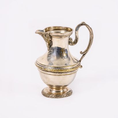 null Tea and coffee service (4 p.) on pedestal with laurel frieze decoration, acanthus...