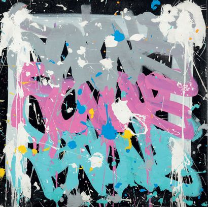 JONONE (Né en 1963) Come in the dark, 2019. 
 Acrylic on canvas.
Signed, dated and...