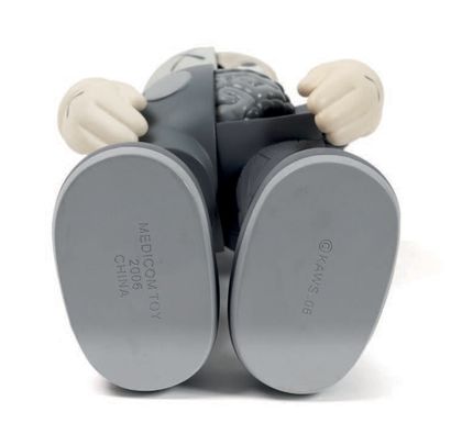 KAWS (né en 1974) Dissected Companion (Grey), 2006. Painted articulated vinyl, sculpture-object...
