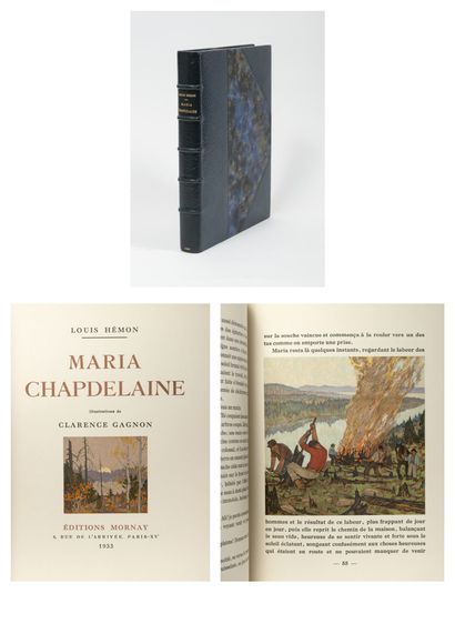 HÉMON Louis Maria Chapdelaine. 

Paris, Ed. Mornay,1933. 

Un vol. in-4, numéroté...