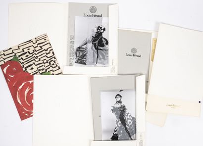 Louis FERAUD Paris Lot de 7 books des défilés Haute Couture comprenant des photographies...