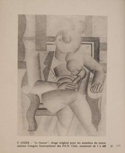 D'après Fernand LEGER (1881-1955) The smoker. 

Original print for the members of...