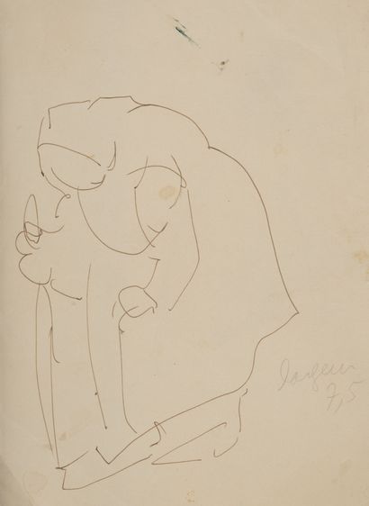 D'après Fernand LEGER (1881-1955) Le fumeur. 

Tirage original pour les membres du...