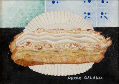 Peter ORLANDO (1921-2009) Sans titre. 
Huile sur toile. 
Signée en bas à droite....