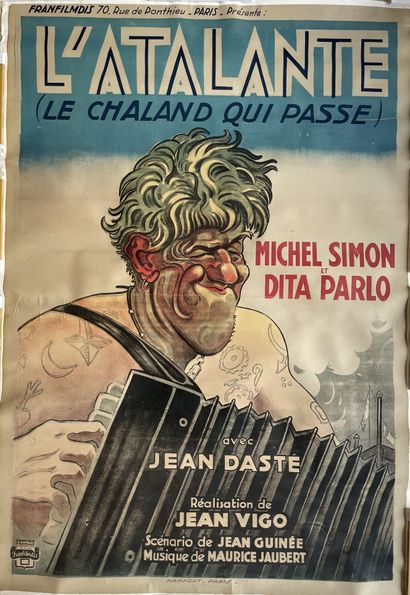 VIGO, Jean L'atalante (le chaland qui passe), 1933.

Affiche en couleurs marouflée...