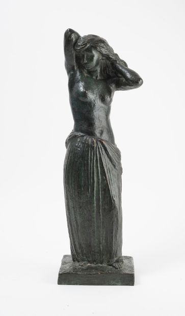 Georges GORI (1900-?) Female subject, naked torso, 1933.

Proof in bronze with green...