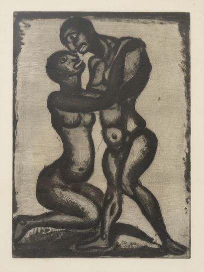 Georges ROUAULT (1871-1958) Reincarnations of Father Ubu: Noces, 1928.

Etching on...