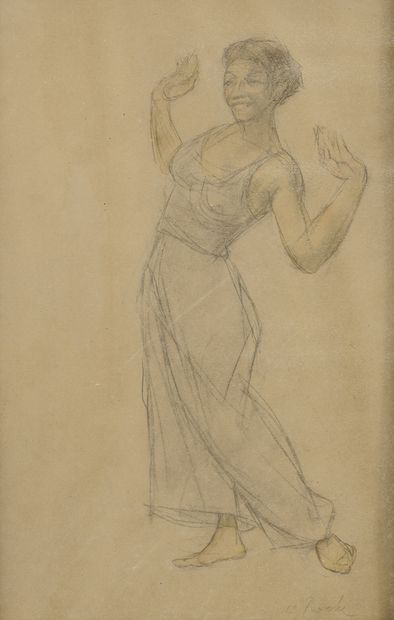 Odilon ROCHE (1868-1947) Etude de femme.

Mine de plomb et aquarelle sur papier.

Signé...