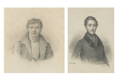 Narcisse OTHON (act. c.1820-c.1847) Portrait of Georges de Pimodan, age 18. 

Pencil...