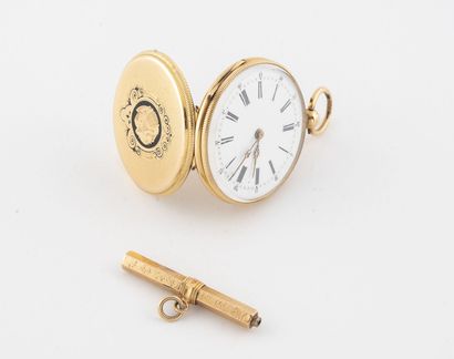 Yellow gold collar watch (750).

Back cover...
