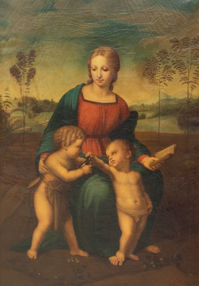 D'après Raffaello SANTI ou SANZIO dit RAPHAEL (1483-1520), travail de la fin du XIXème siècle