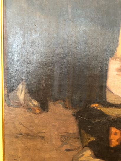 Emile Henri BERNARD (1868-1941) Porteuses d'eau, 1894.
Huile sur toile.
Signée en...