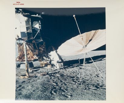 NASA Apollo 12.

Charles Conrad next to the Lunar Module, November 19, 1969.

Vintage...