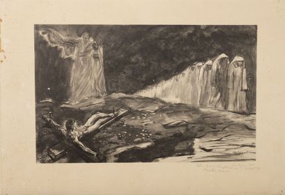 Edy LEGRAND (1892-1970) La crucifixion et les âmes au purgatoire, 1949.

Deux impressions...