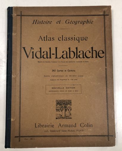 VIDAL-LABLACHE History and Geography, Classic Atlas.

Paris, Librairie Armand Colin....