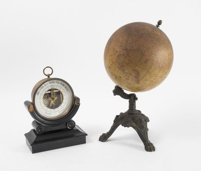 J. LEBEGUE & Cie, Paris Globe in composition and paper printed in colors.

Tripod...