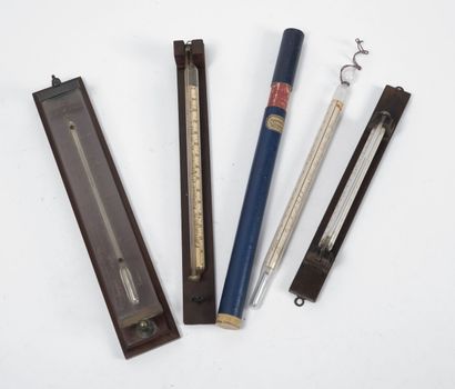 FRANCE, seconde moitié du XIXème ou début du XXème siècles Four thermometers, three...
